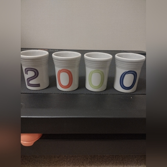 Fiesta juice glasses millennium 2000